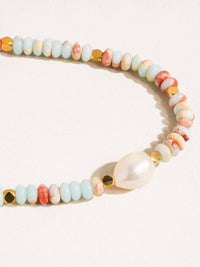 Kelcie Boho Beaded Pearl Necklace