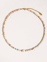 Kelcie Boho Beaded Pearl Necklace