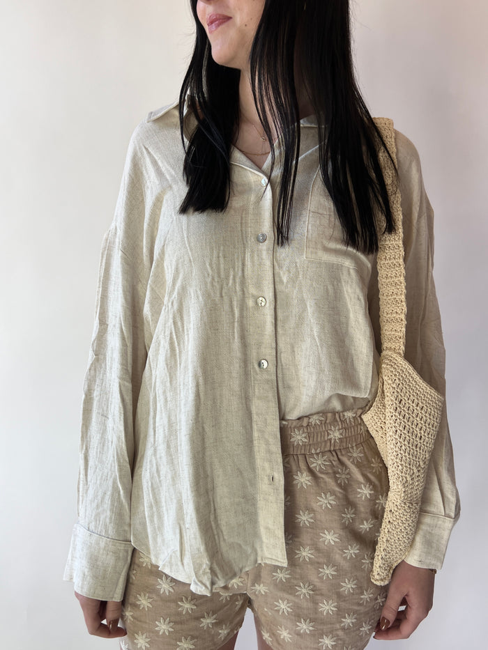 LeeAnn Linen Button Up Shirt