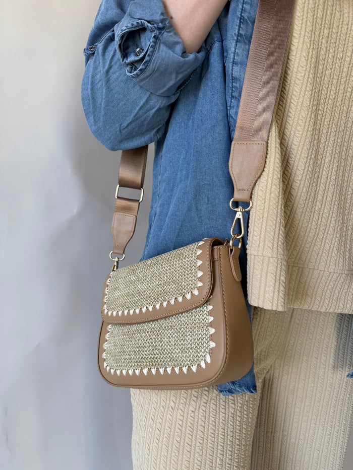 Briana Faux Leather Crossbody Bag