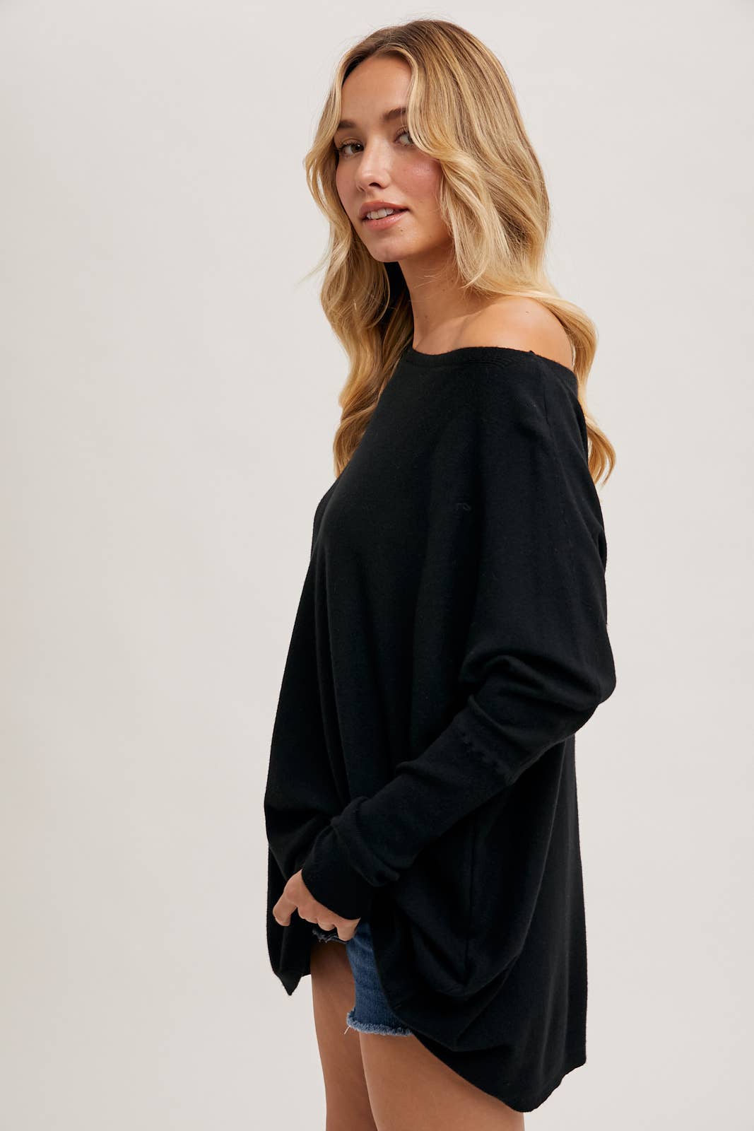 Heather Flowy Sweater