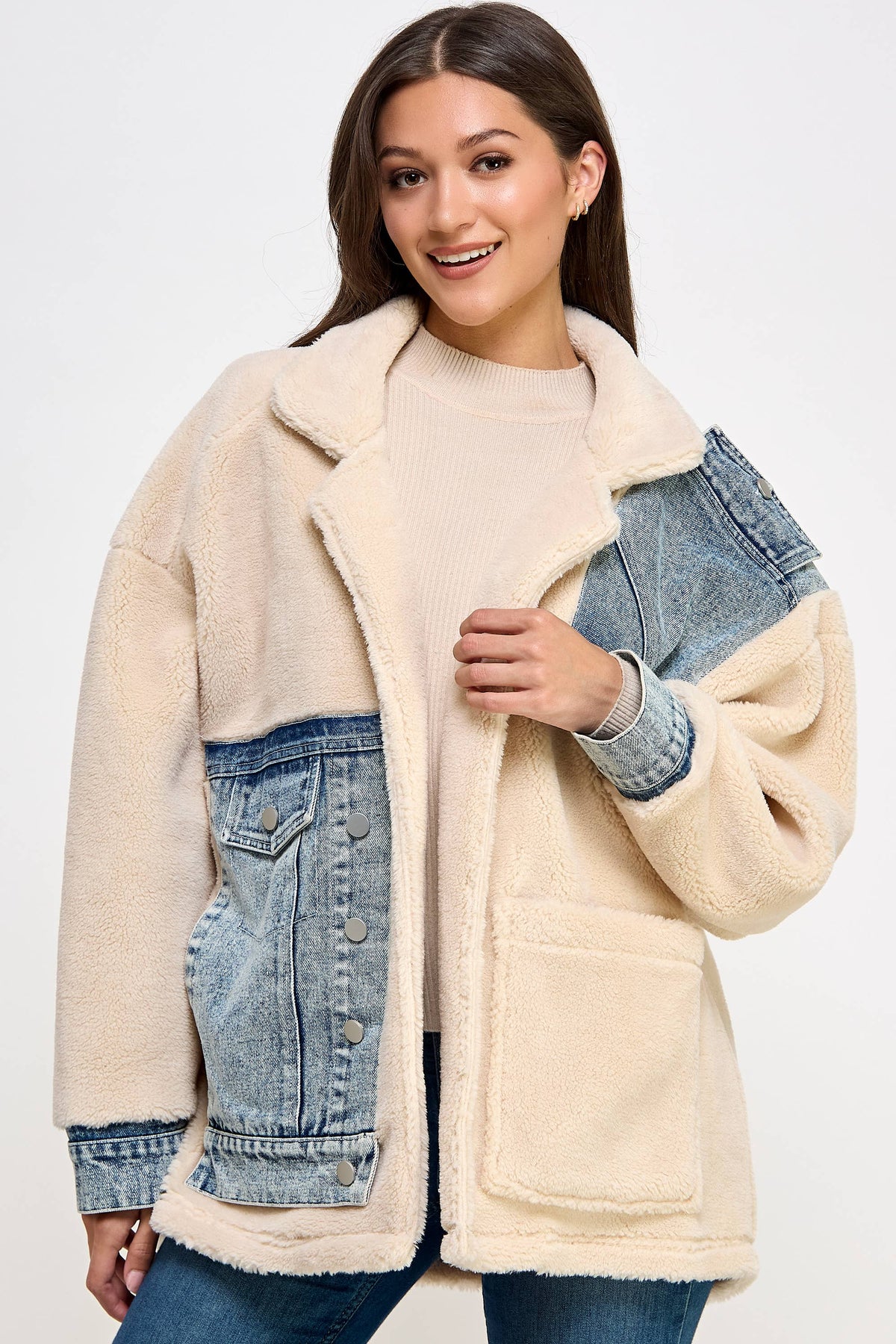 Lexi Denim Sherpa Jacket