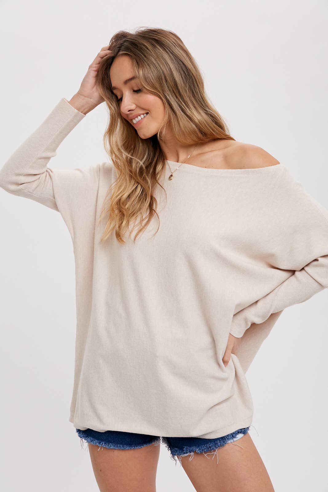 Heather Flowy Sweater