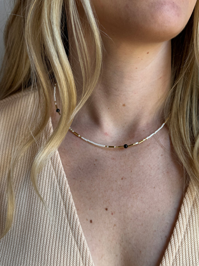 Shelby Bohemian Beaded Stack Necklace