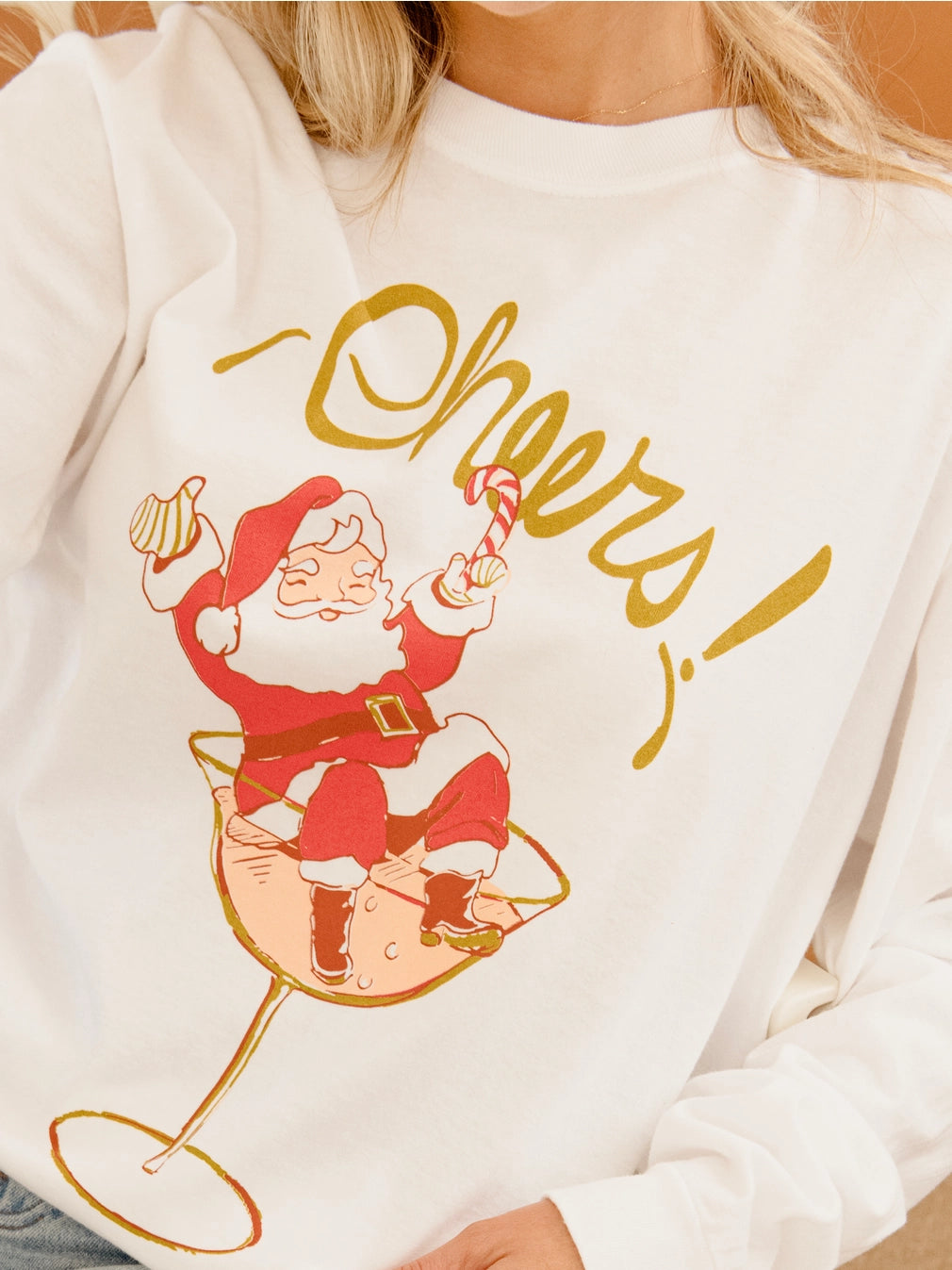 Santa Cheers Crewneck