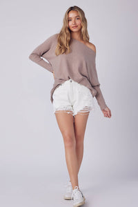 Heather Flowy Sweater