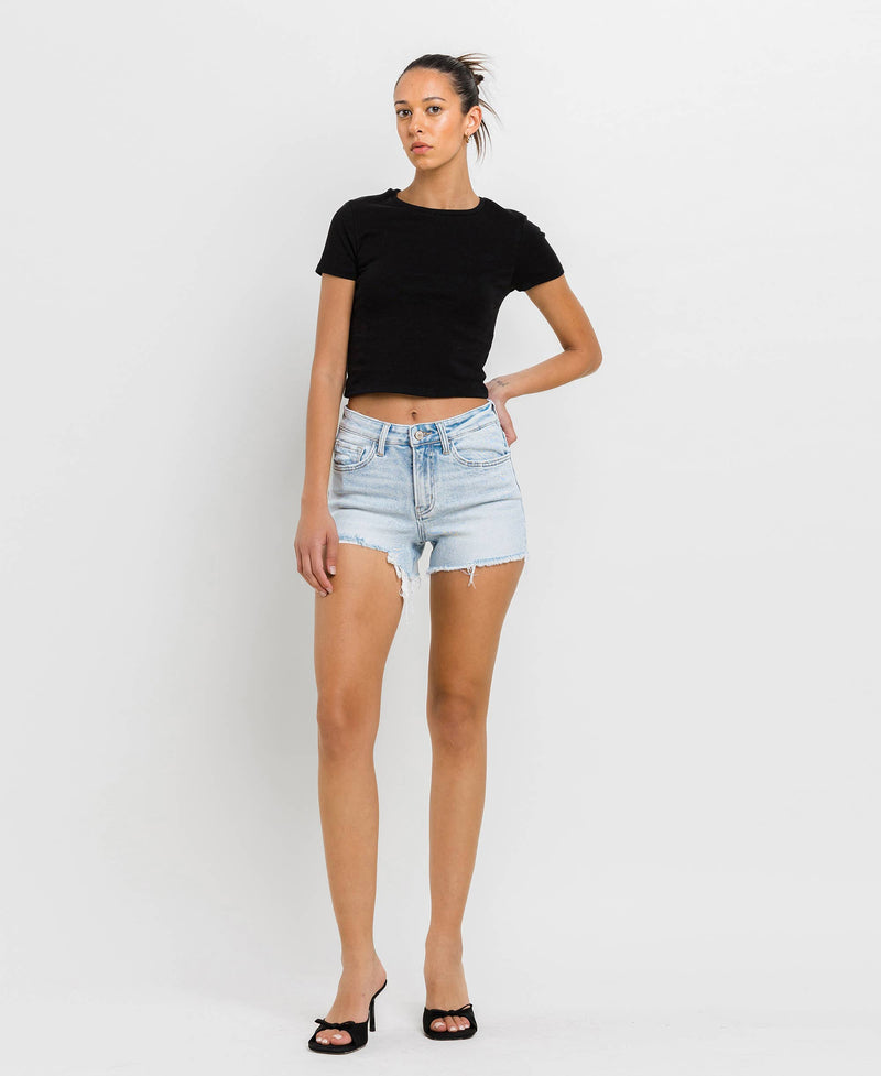 Hailey High Rise Distressed Denim Shorts - FINAL SALE