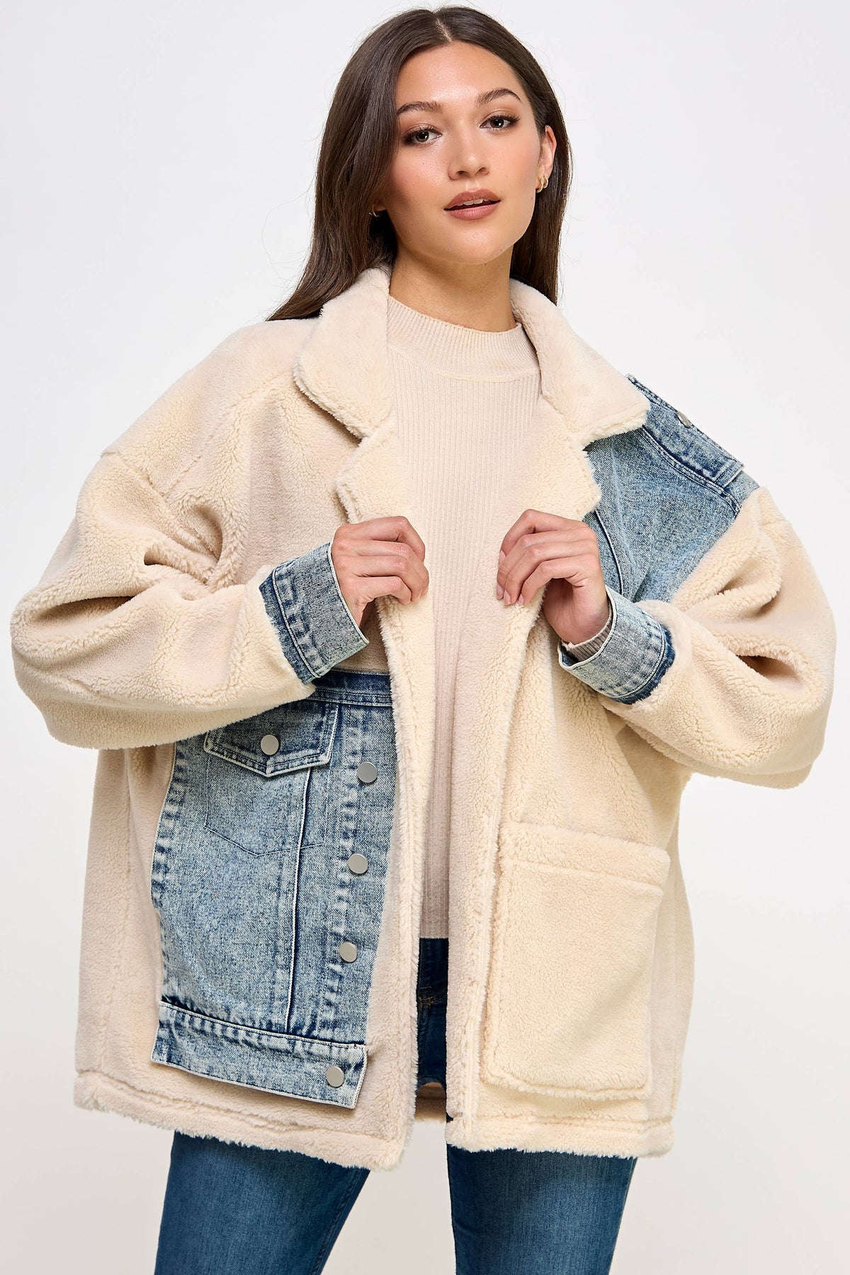 Lexi Denim Sherpa Jacket