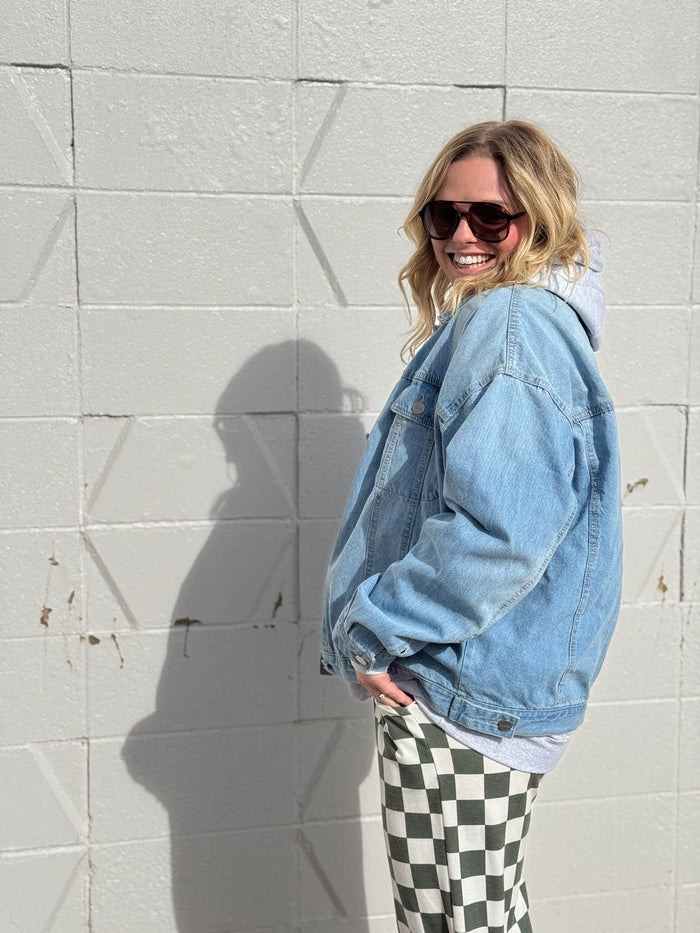 Allie Oversized 100% Cotton Jean Jacket