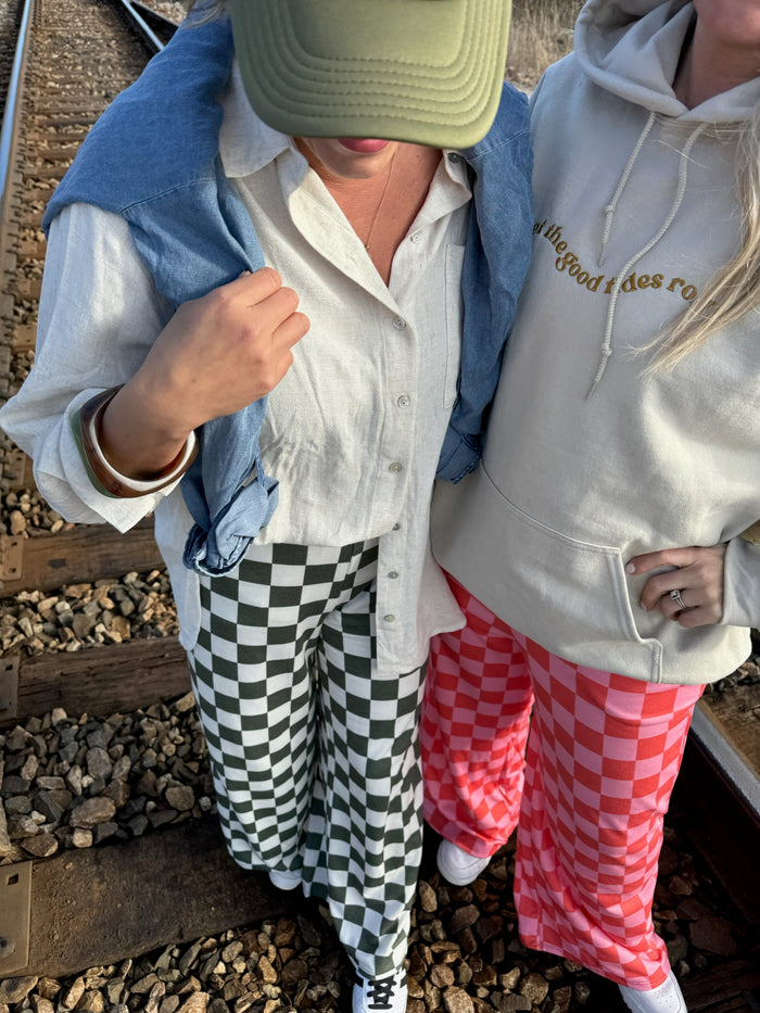 Erica Checkered Knit Pants