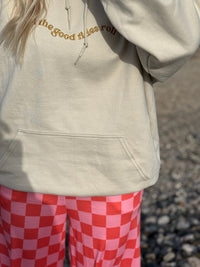 Chelsey Good Tides Wave Hoodie (Tan)