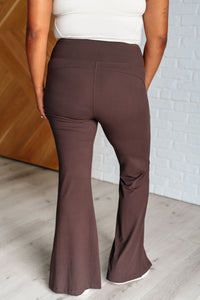 Rony Flare Leggings in Espresso