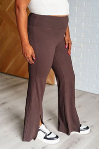 Rony Flare Leggings in Espresso