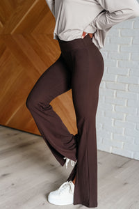 Rony Flare Leggings in Espresso