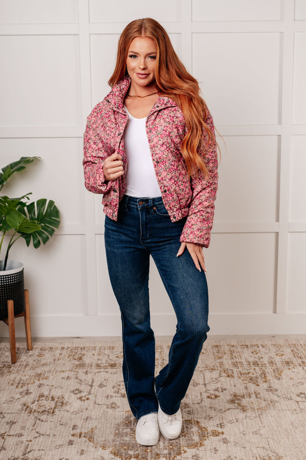 Willie Floral Printed Puffer Jacket