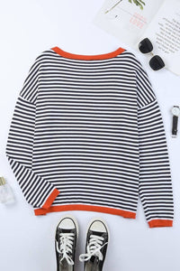 Addison Trim Stripe Top