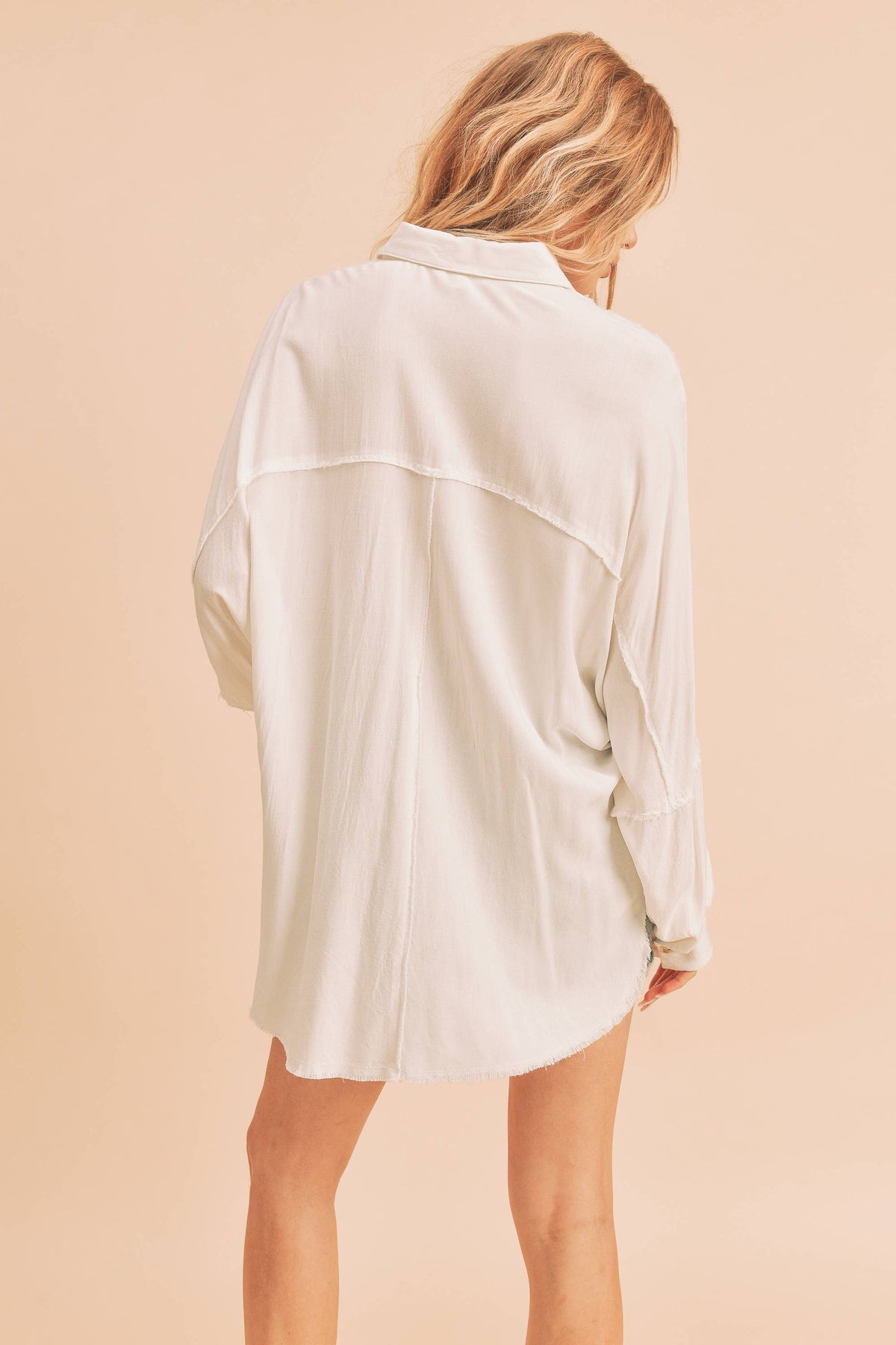 Debi Raw Hem Button Down